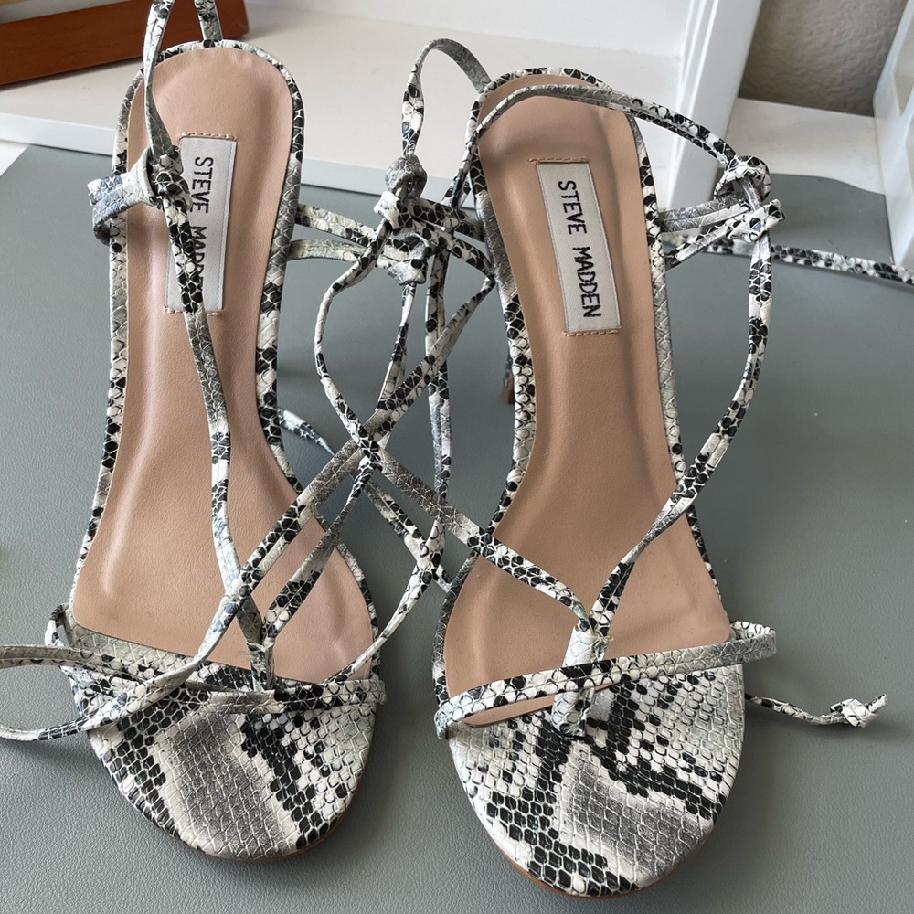 Steve Madden Snake Print Status Stiletto - image 1